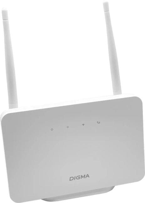 Digma HOME <D4GHMAWH> 4G Wi-Fi router (802.11b/g/n, 1WAN, SIM slot)