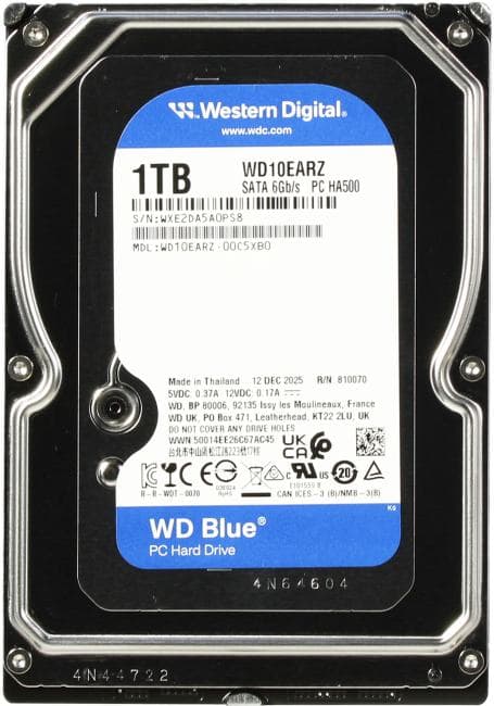 HDD 1 Tb SATA 6Gb/s Western Digital Blue <WD10EARZ> 3.5"