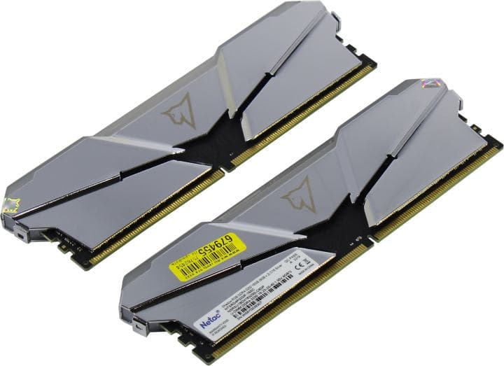 Netac Shadow RGB <NTSRD4P32DP-16SC> DDR4 DIMM 16Gb KIT 2*8Gb <PC4-25600> CL16