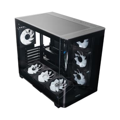 QR500-7FM12A-C10-UC Корпус XASTRA QR500 7ARGB-FM-C10-UC Black ATX/Aquarium/ 2 Curve Glass /7*120mm ARGB PWM FM fans/ Ar