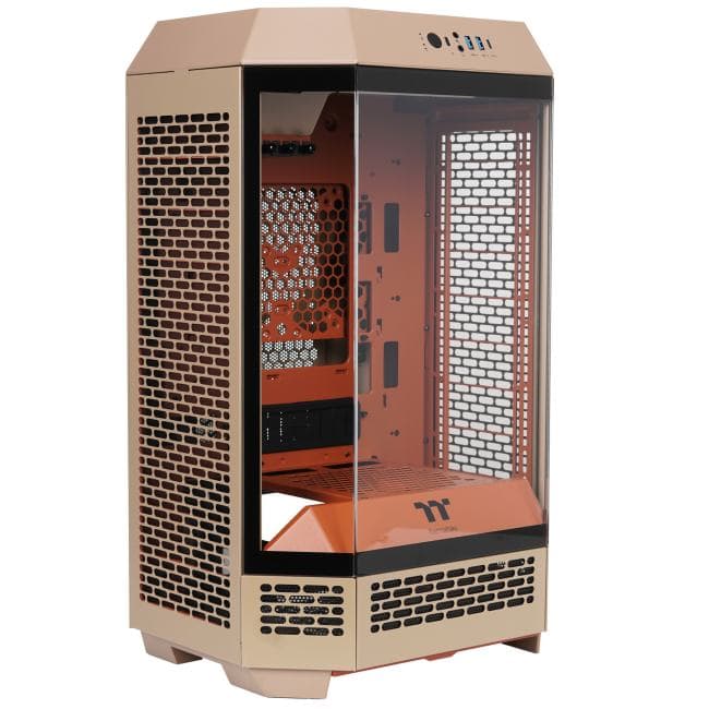 CA-1Y4-00SGWN-00 Корпус Thermaltake The Tower 300 коричневый без БП miniITX 8x120mm 6x140mm 2xUSB3.0 audio bott PSU