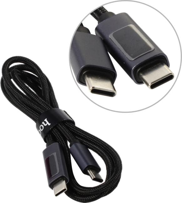 Hoco X112 Black <645577> Кабель USB-C--> USB-C 1м