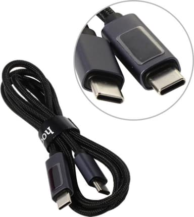 Hoco X112 Black <645577> Кабель USB-C--> USB-C 1м