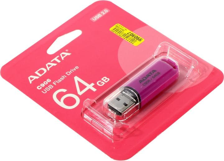 ADATA Classic C906 <AC906-64G-RPP> USB2.0 Flash Drive 64Gb
