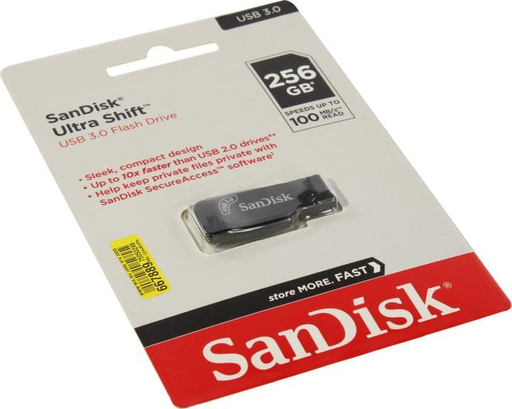 SanDisk Ultra Shift <SDCZ410-256G-G46> USB3.0 Flash Drive 256Gb (RTL)