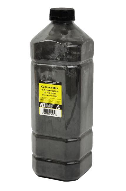 Тонер Hi-Black для Kyocera FS-9130dn/9530dn (TK-710), Bk, 600 г, канистра