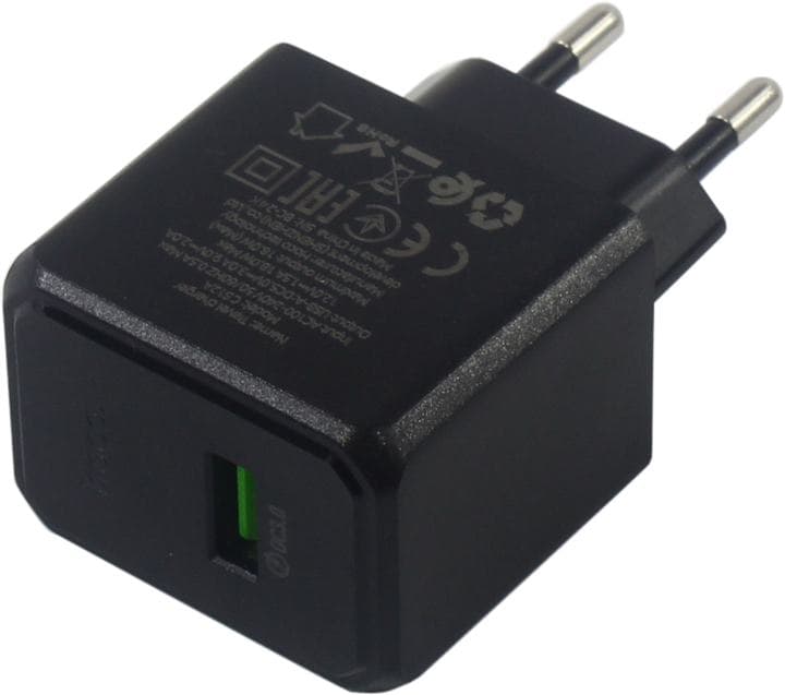 Hoco C12A Black Set <603720> Зарядное устройство USB (Вых. DC5/9/12V, 18W, USB, кабель USB-C)
