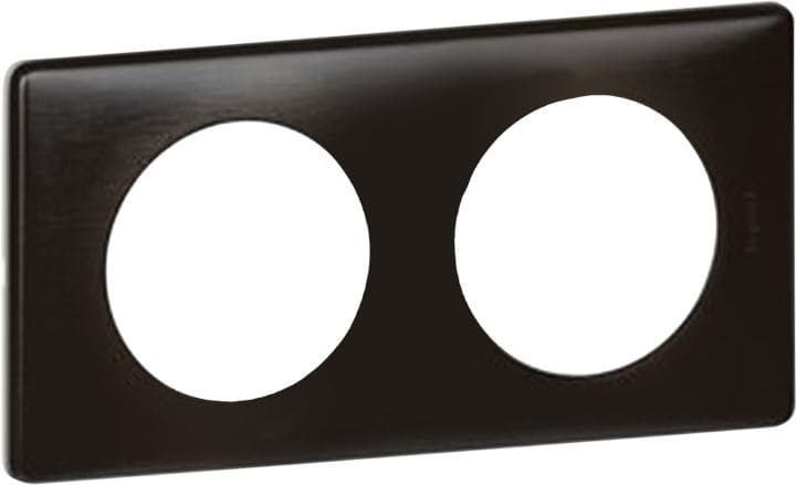 LEGRAND 068982 Рамка, двухпостовая, карбон