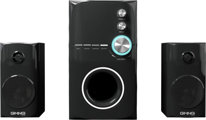 Колонки OKLICK OK-471 Black (2x15W+30W, Bluetooth, USB, microSD, FM) <1475340>