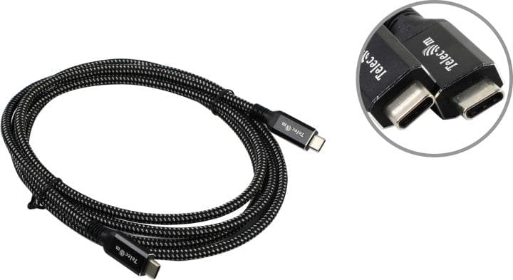 Telecom <TUS840-2M> Кабель USB4 CM-->CM 2м