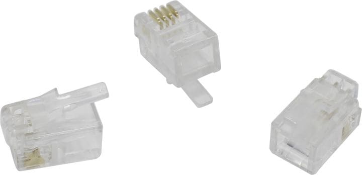 Exegate <EX293762RUS> RJ-11 Коннектор (уп-ка 100шт)