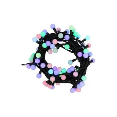 303-679 Гирлянда Мультишарики O17,5мм 10м 80 LED RGB черный каучук IP67 NEON-NIGHT