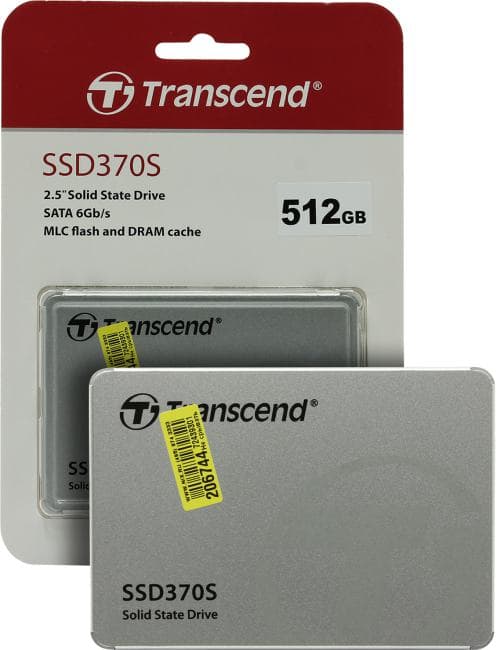 SSD 512 Gb SATA 6Gb/s Transcend SSD370S <TS512GSSD370S> 2.5" MLC