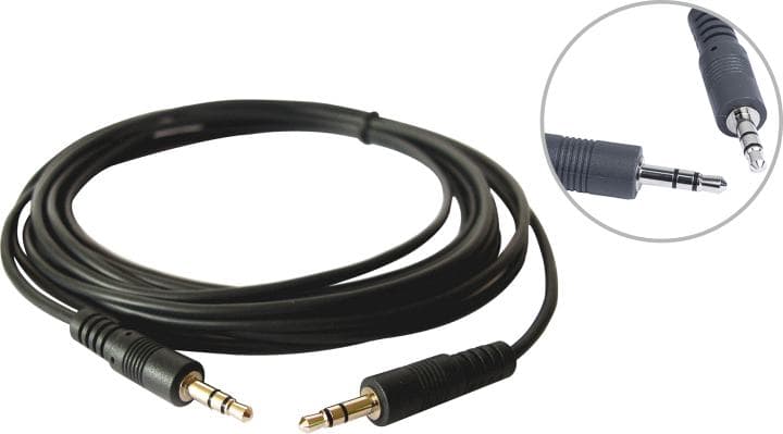Kramer C-A35M/A35M-6 Аудио кабель с разъемами 3,5 мм (Вилка - Вилка), 1,8 м/ 3.5mm Stereo Audio Cable 1.8m