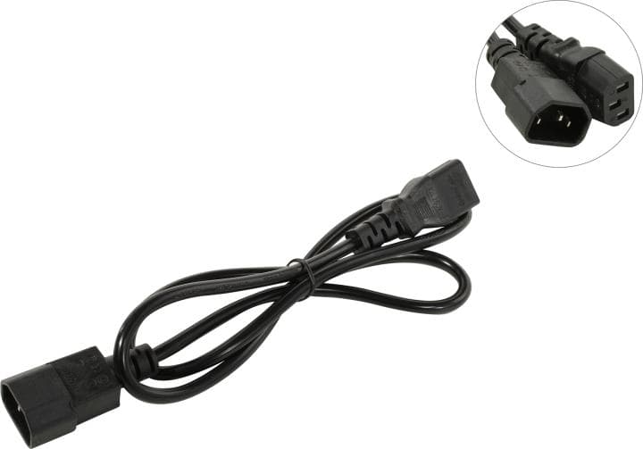 5bites Кабель питания PC105-10A IEC-320-C13 / IEC-320-C14 / 220V / 3G*0.50MM / 1M