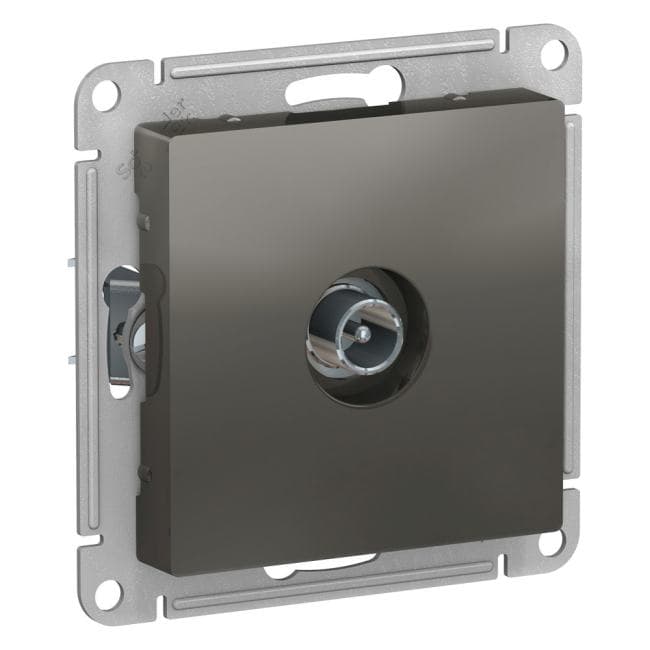 Розетка Systeme Electric ATN000991 AtlasDesign, TV, оконечная 1DB, механизм, сталь