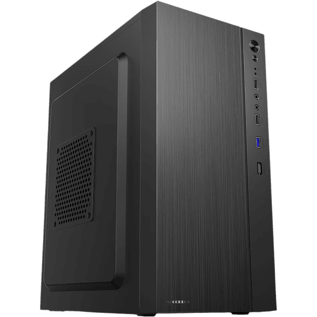 ACC-XA05 Корпус Accord черный без БП mATX 1x80mm 1x120mm 2xUSB2.0 1xUSB3.0 audio bott PSU