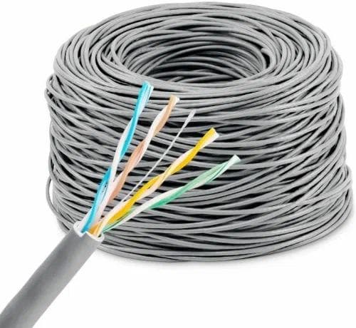Кабель сетевой KingPrice KP-utp-c5e-0.4mm-CU-305m UTP 4 пары cat.5E solid 0.40мм Cu 305м серый