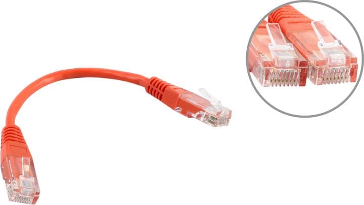 TWT <TWT-45-45-0.15-OR> Patch Cord UTP кат.5e, 0.15м, оранжевый
