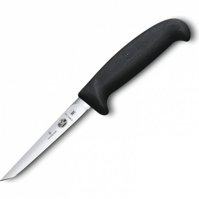 Нож кухонный Victorinox Fibrox (5.5903.11M) стальной для птицы лезв.110мм прямая заточка черный