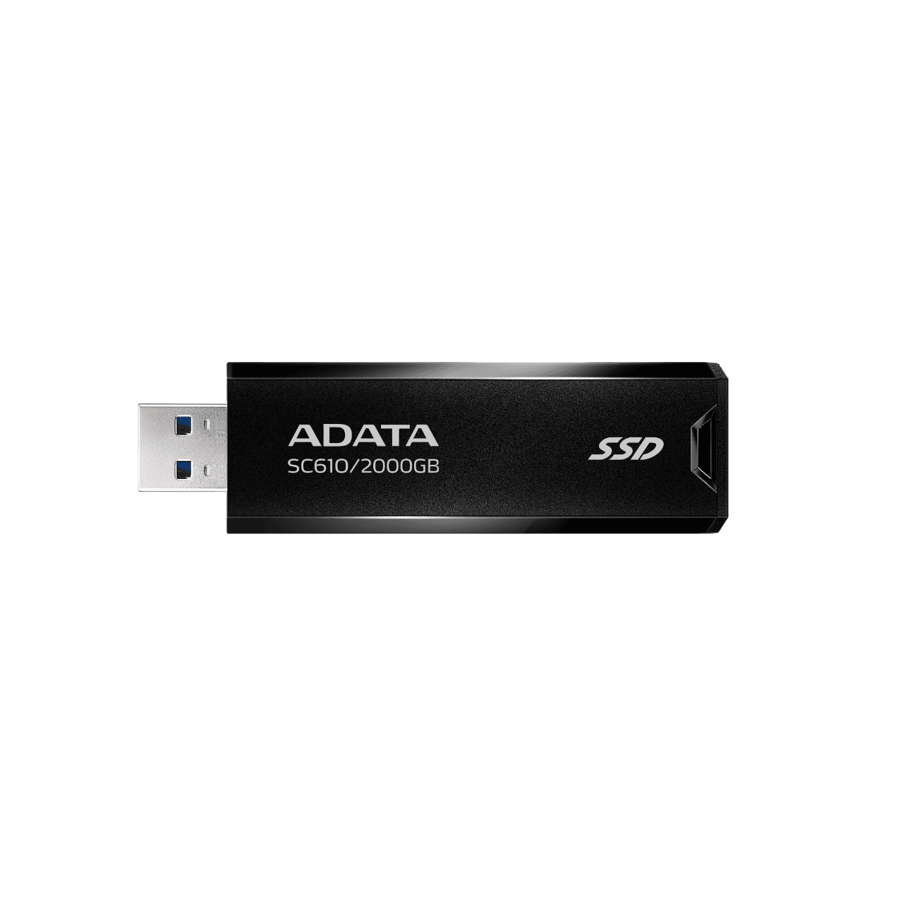 Внешний SSD ADATA SC610, 2TB, USB 3.2 Gen 2 Type-A, R/W 550/500, черный