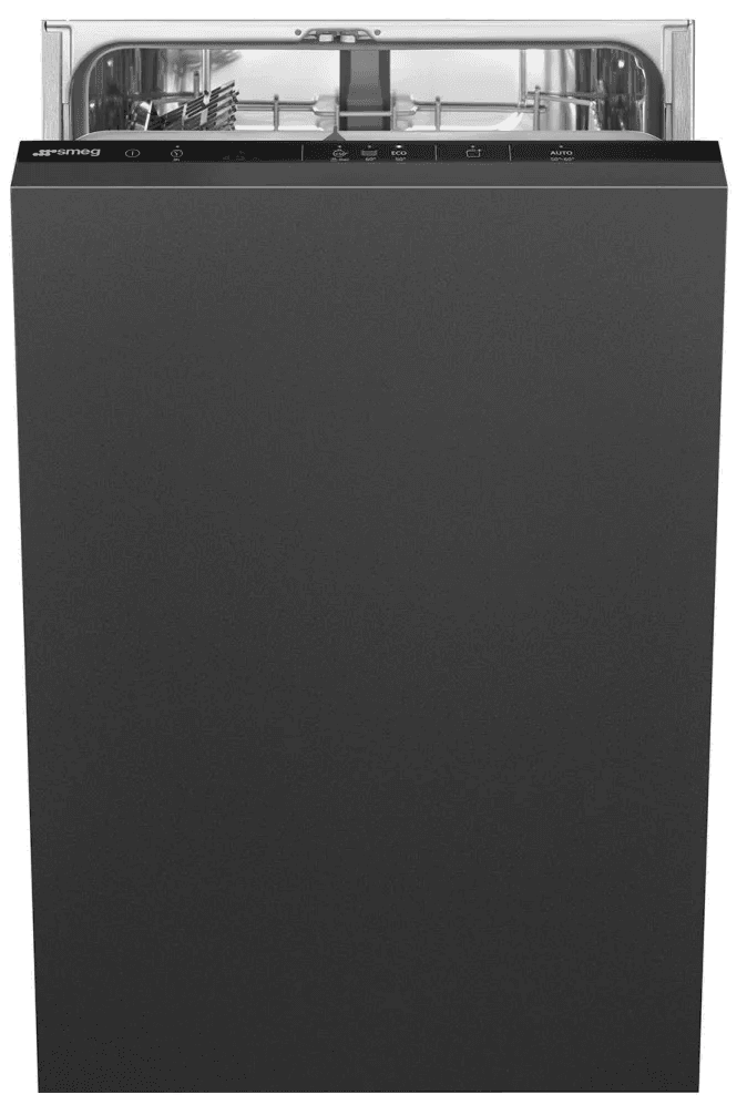 Посудомоечная машина Smeg/ Посудомоечная машина Smeg, 45 см, 9 комплектов, 2 корзины, 6 программ, сенсорное управление, отсрочка старта, автоматическое открывание дверцы, инверторный мотор, сенсор чистоты воды, полная защита от протечек, функция "стерилизация", энергоэффективность D