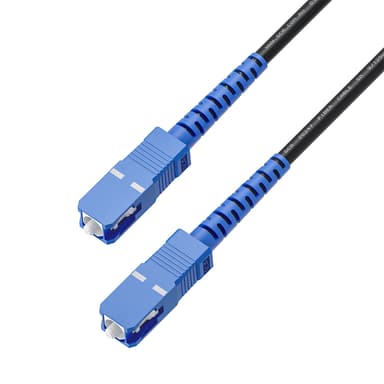 GCR PRO Патч-корд оптический 5.0m соединительный SC/UPC - SC/UPC Simplex одномодовый SM 9/125, LSZH, черный
