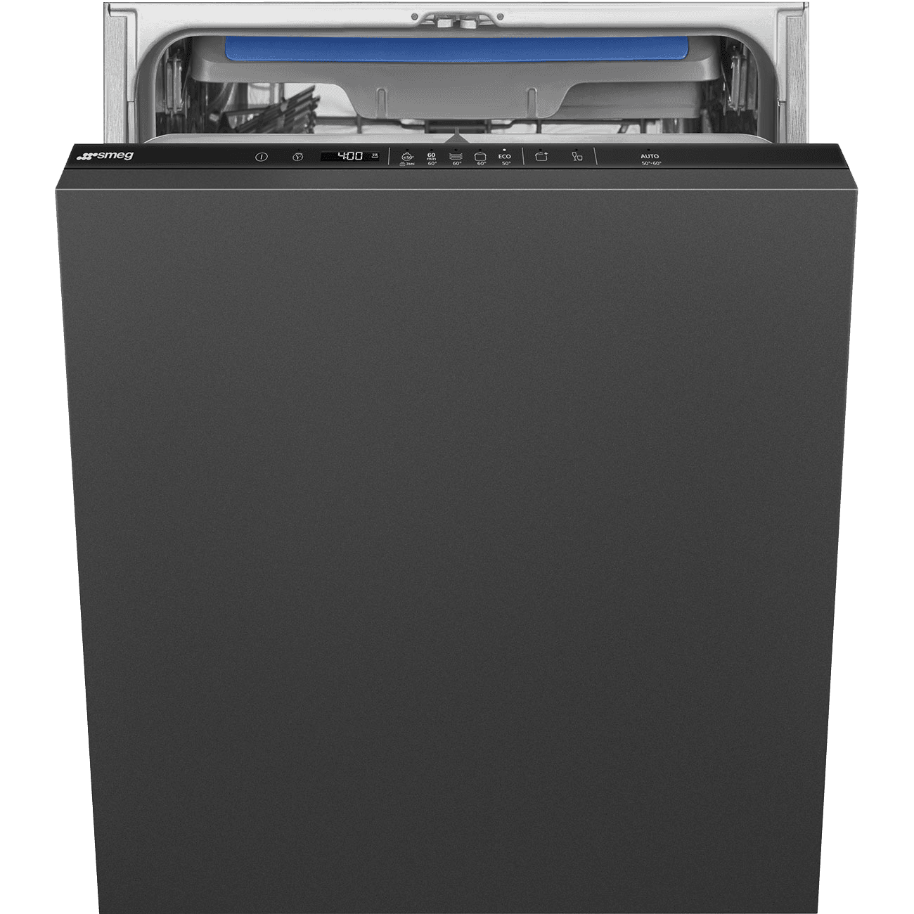 Посудомоечная машина Smeg/ Посудомоечная машина Smeg, встраиваемая, 60 см, сенсорное управление Soft Touch, 14 комплектов, 8 программ, инверторный мотор 2.0, полный AquaStop, цвет черный