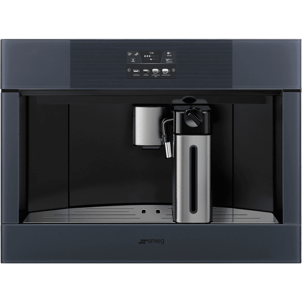 Кофемашина Smeg/ SMEG CMS4104GRU Автоматическая кофемашина, 60 см, высота 45 см, стекло Neptune Grey