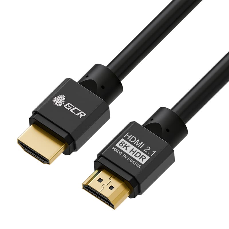 GCR PRO Кабель 3.0m HDMI 2.1, черный, Ultra HD 8K 60Hz, 4K 144Hz, динамический HDR, 4:4:4, 48.0 Гбит/с, медь, 3Х экран с армированием