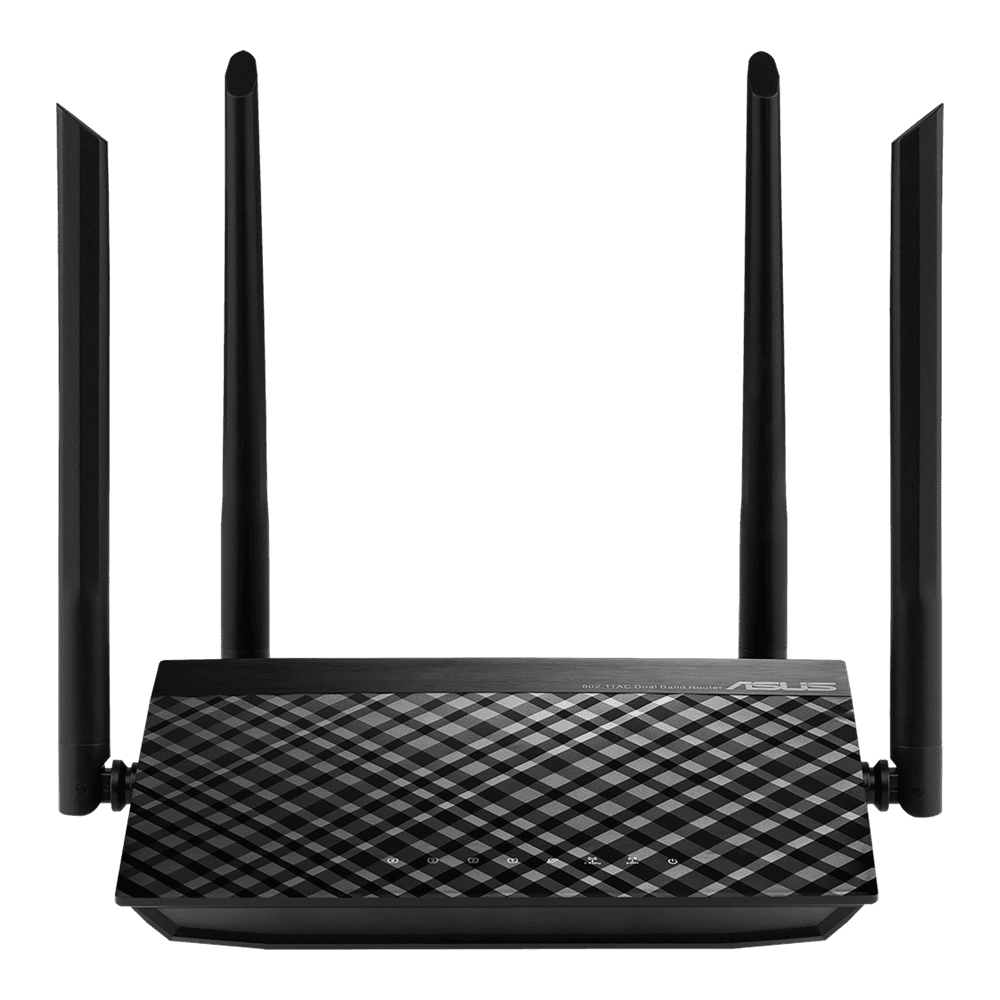 Маршрутизатор ASUS RT-AC1200 WiFi 5 4x100Mb 867+300Mbps 5GHz/2.4GHz