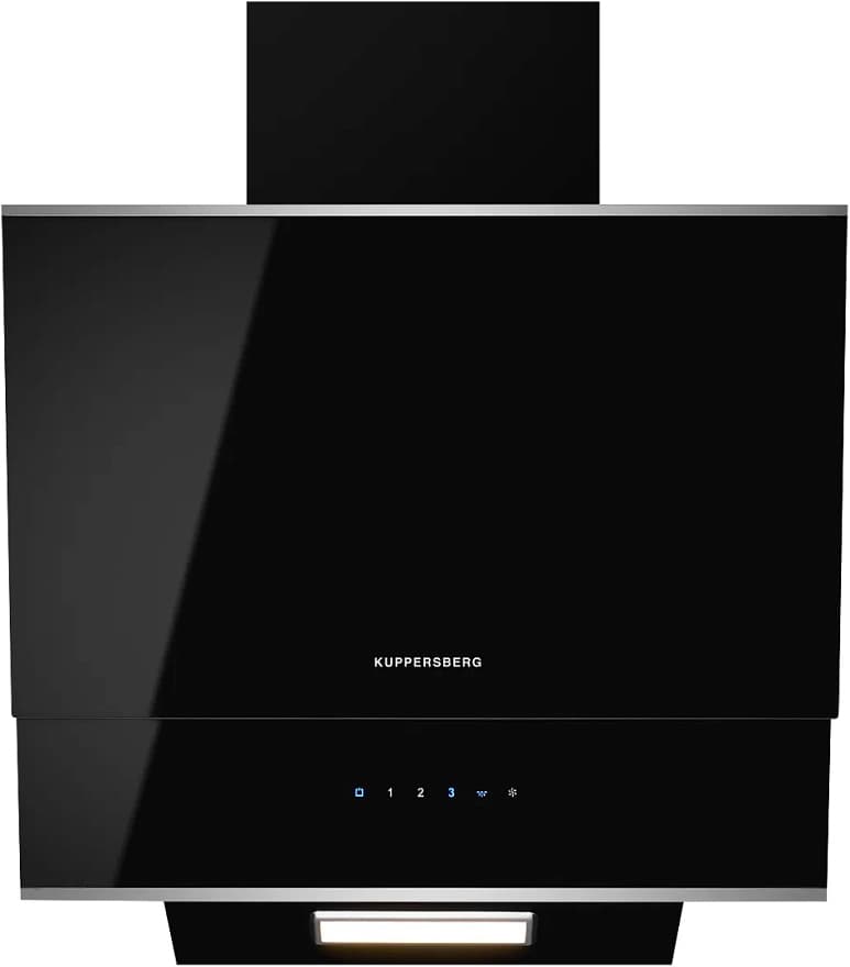 Вытяжка наклонная Kuppersberg F 600 BX, черный/нержавеющая сталь, 60 см, 850 куб. м/ч, 46 дБ