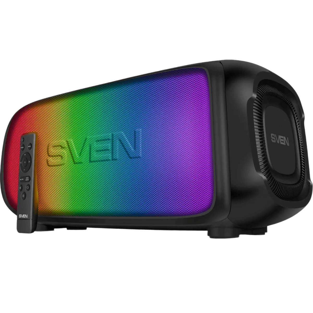 SVEN PS-860, черный, акустическая система 2.0, мощность 2x50 Вт (RMS), Bluetooth, FM, USB, microSD, встроенный аккумулятор
