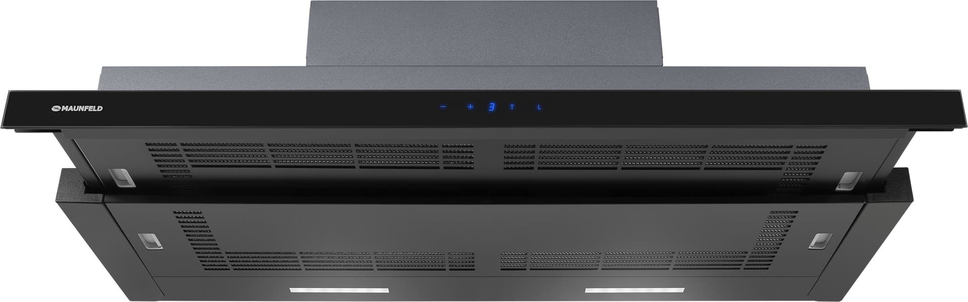 ВЫТЯЖКА MAUNFELD GALAXY 90 Black/ Телескопическая, 90см, 1050 м3, 4 скорости, таймер, сенсорное управление, площадь кухни до 50м2, опция: угольный фильтр CF172C, черная