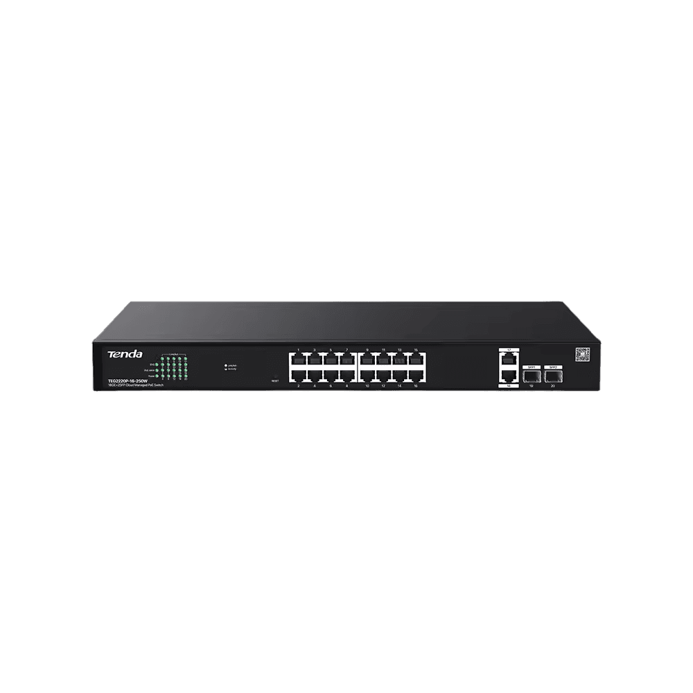 Управляемый PoE-коммутатор 18GE+2SFP/ Управляемый PoE-коммутатор 18GE+2SFP TENDA