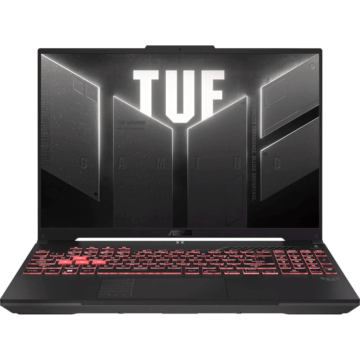 Ноутбук/ ASUS TUF A16 FA607NUQ-RL024 16"(1920x1200 (матовый, 144Hz) IPS)/AMD Ryzen 7 170(3.2Ghz)/16384Mb/512PCISSDGb/noDVD/Ext:nVidia GeForce RTX4050(6144Mb)/Cam/BT/WiFi/56WHr/war 1y/2.2kg/Mecha Gray/DOS