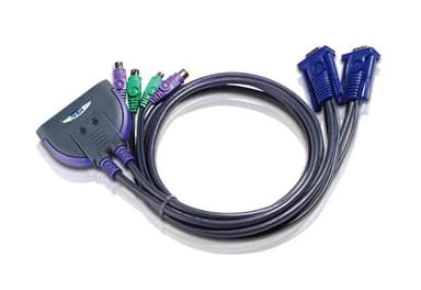 2-х портовый KVM переключатель PS/2, 0,9м/ 2 PORT KVM SWITCH FOR PS2 W/0.9m