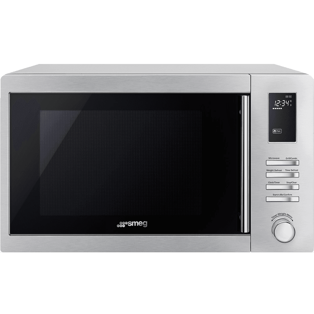 Микроволновая печь SMEG/ Отдельностоящая микроволновая печь, 25л, гриль, нержавеющая сталь