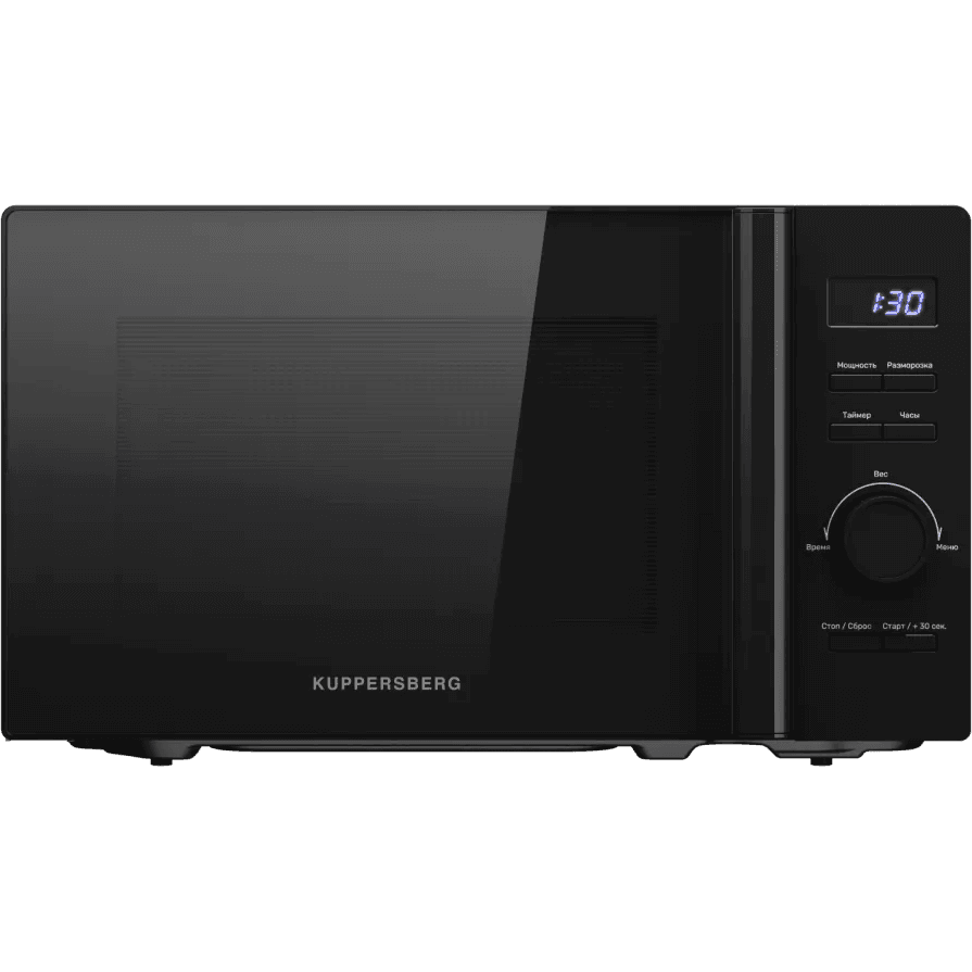 Микроволновая печь KUPPERSBERG/ Микроволновая печь KUPPERSBERG, отдельностоящая, объем 20 л, поворотный стол, мощность 800 Вт, кнопочное управление/поворотный переключатель, 5 уровней мощности, 8 автоматических программ, цвет черный