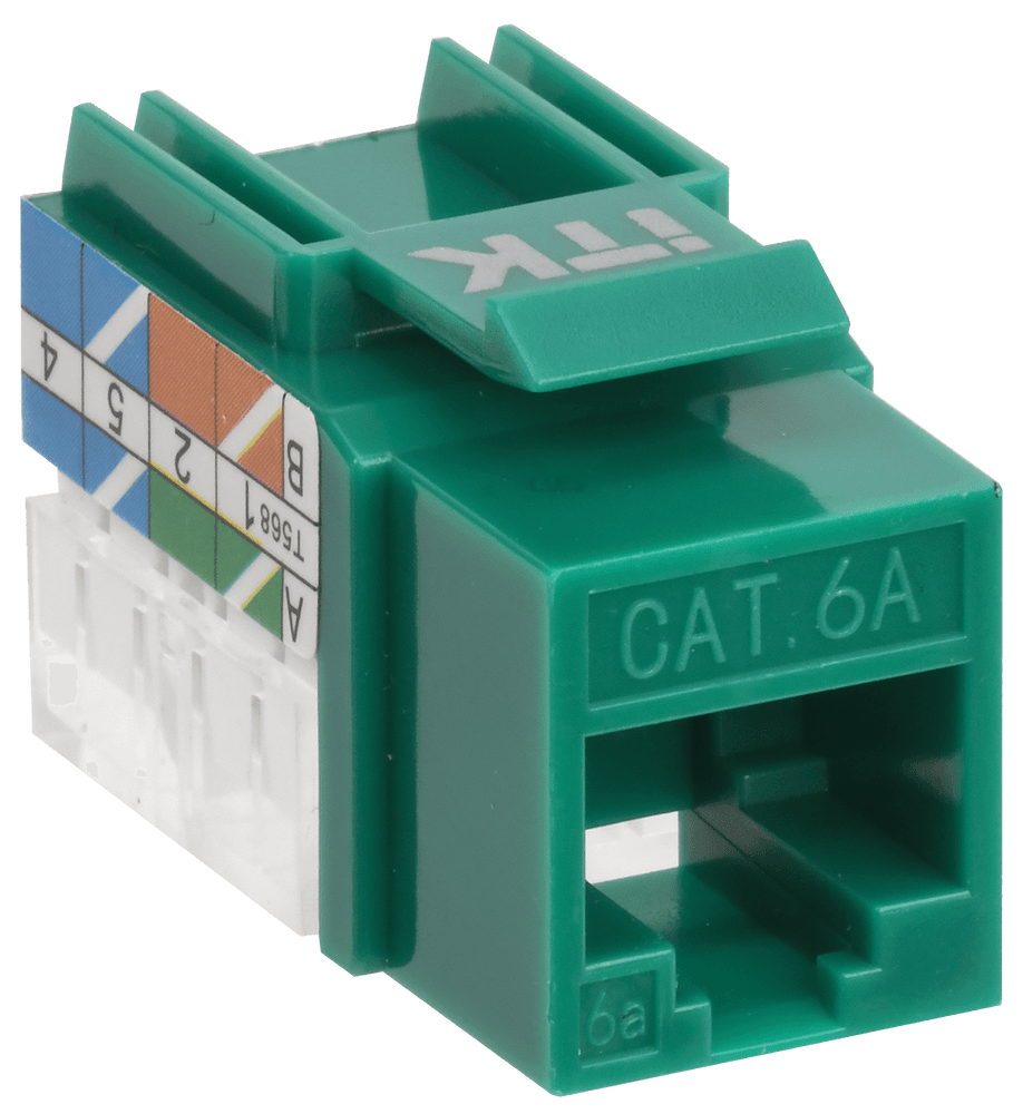 ITK Модуль Keystone Jack кат. 6A UTP 110 IDC 90 град.