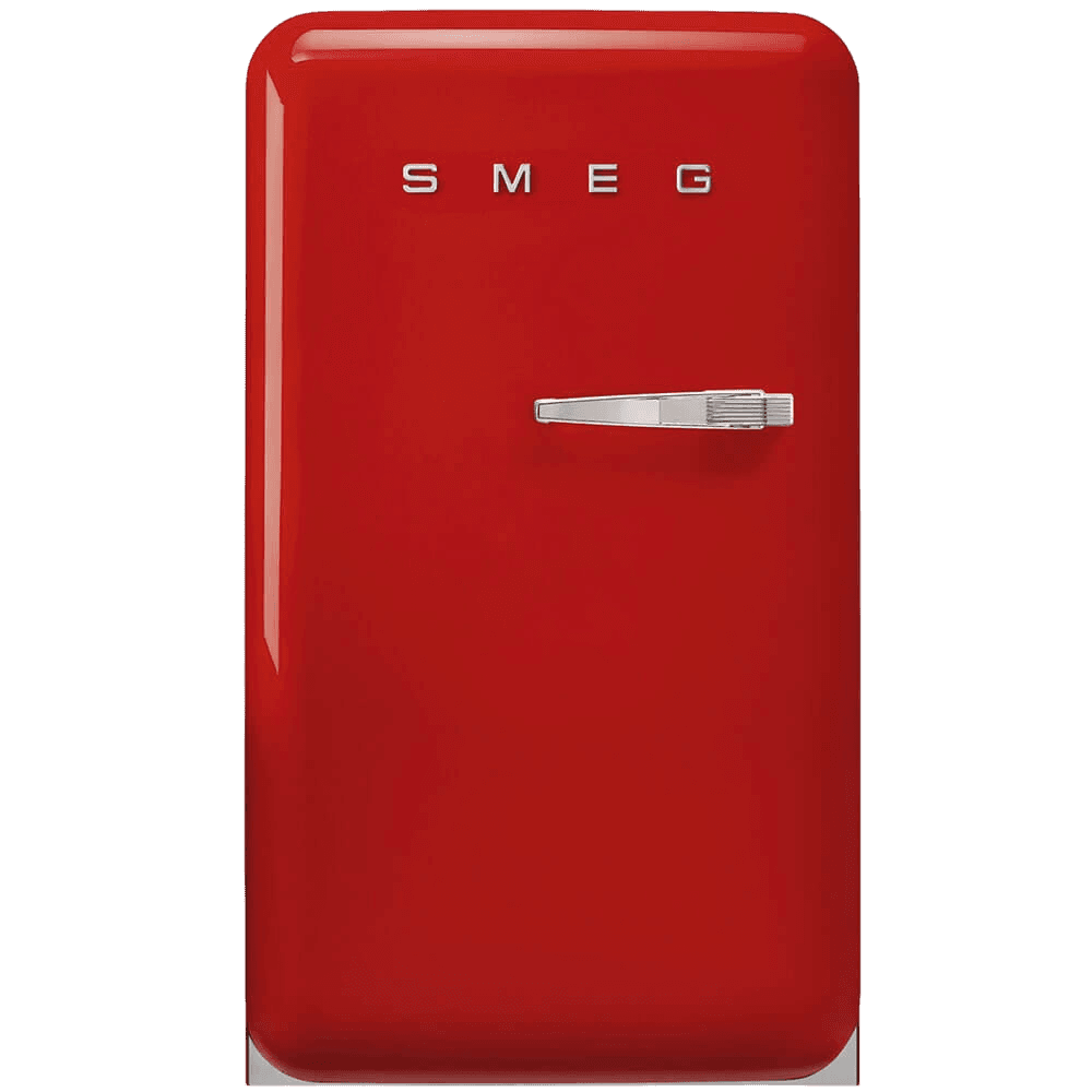 Холодильник SMEG/ Холодильник SMEG, ВхШхГ 970х545х659 мм, отдельностоящий, стиль 50-х, однокамерный, внутренняя морозильная камера, объем 122 л, стандартный компрессор, энергоэффективность D, цвет красный