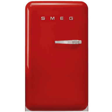 Холодильник SMEG/ Холодильник SMEG, ВхШхГ 970х545х659 мм, отдельностоящий, стиль 50-х, однокамерный, внутренняя морозильная камера, объем 122 л, стандартный компрессор, энергоэффективность D, цвет красный