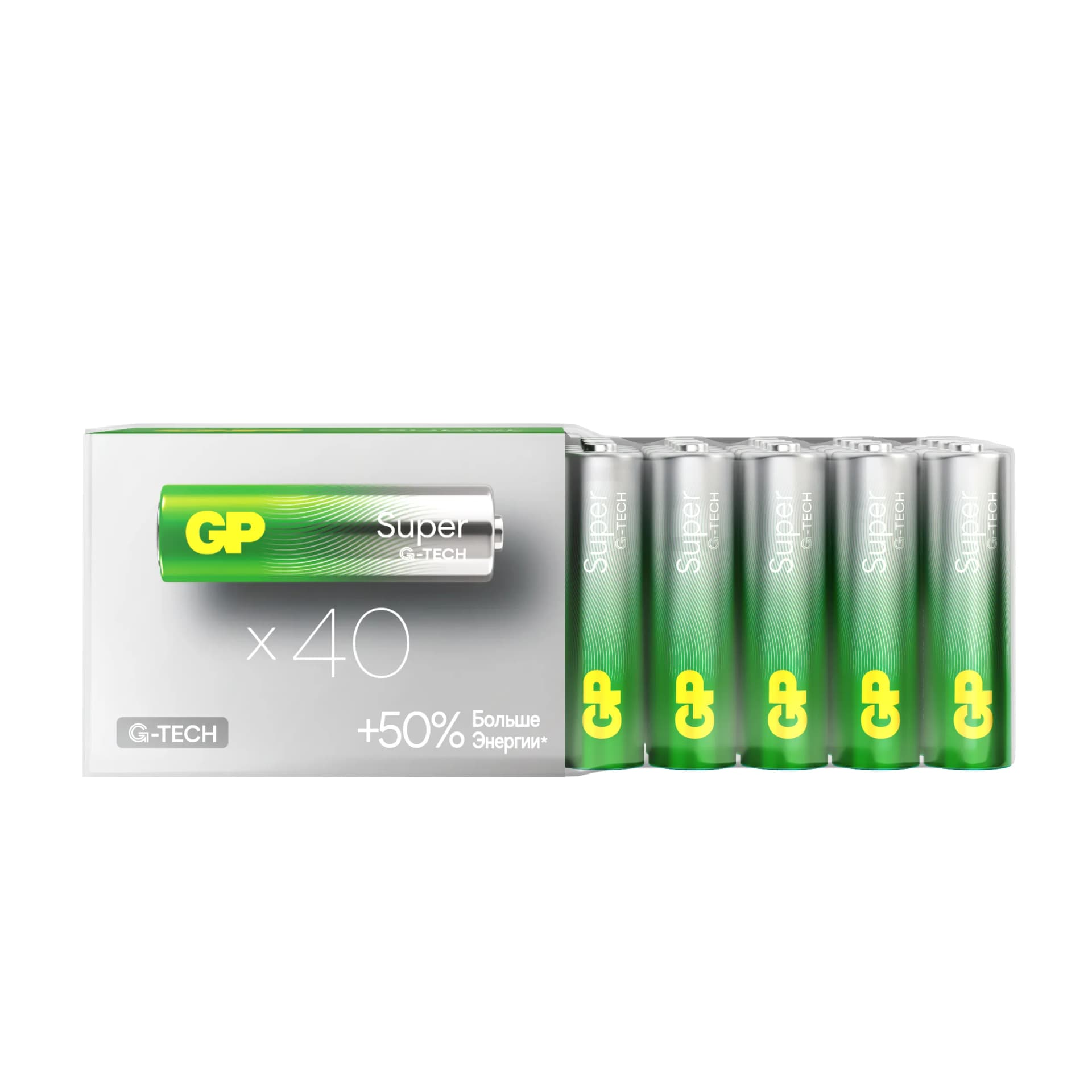 Батарейка GP Super G-Tech (AA, 40 шт.)