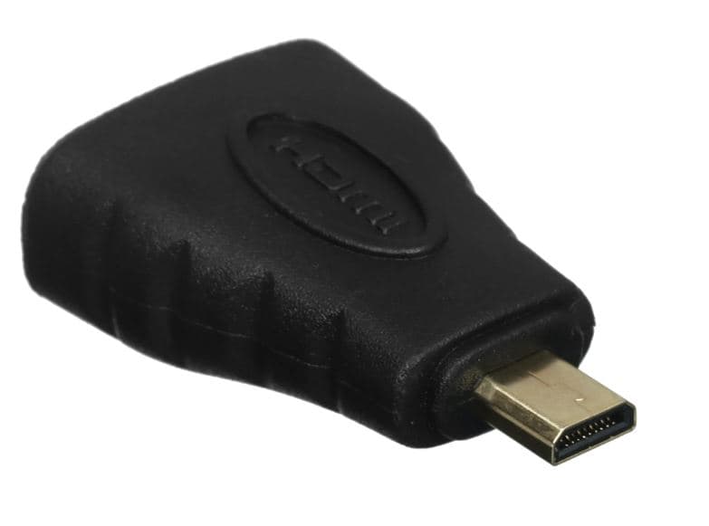 Переходник/ Переходник GoPower HDMI (f)-microHDMI (m) ver.1.4 черный Premium Zip-Lock c подвесом (1/500)