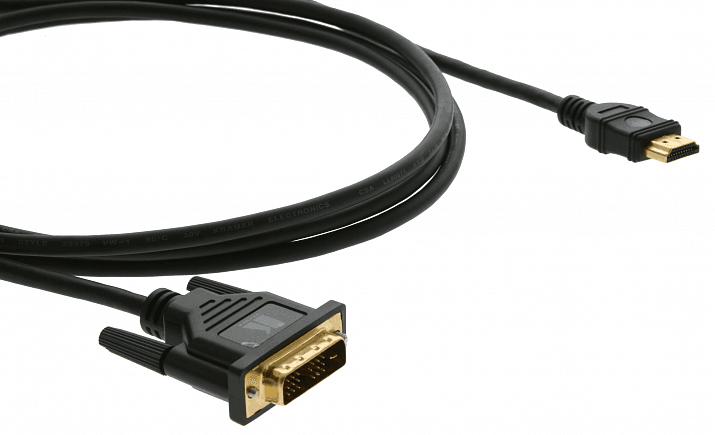 Кабель HDMI - DVI, 0.9м, Kramer C-HM/DM-3