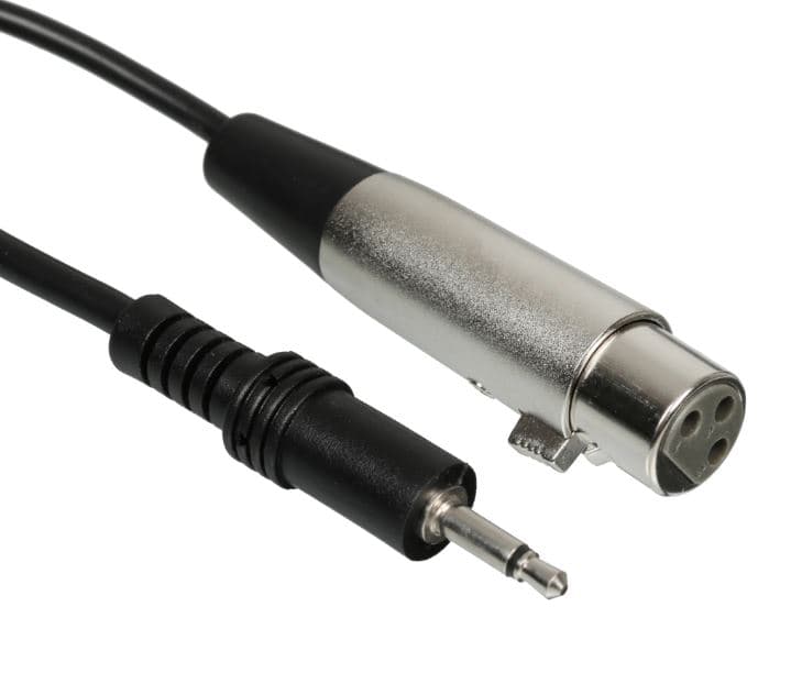 Кабель/ Кабель AUX GoPower Jack 3.5mm (m)-XLR 3м ПВХ черный Premium Zip-Lock c подвесом (1/50)