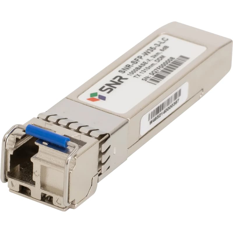 Модуль SNR SFP WDM, дальность до 3км LC (6dB), 1310нм