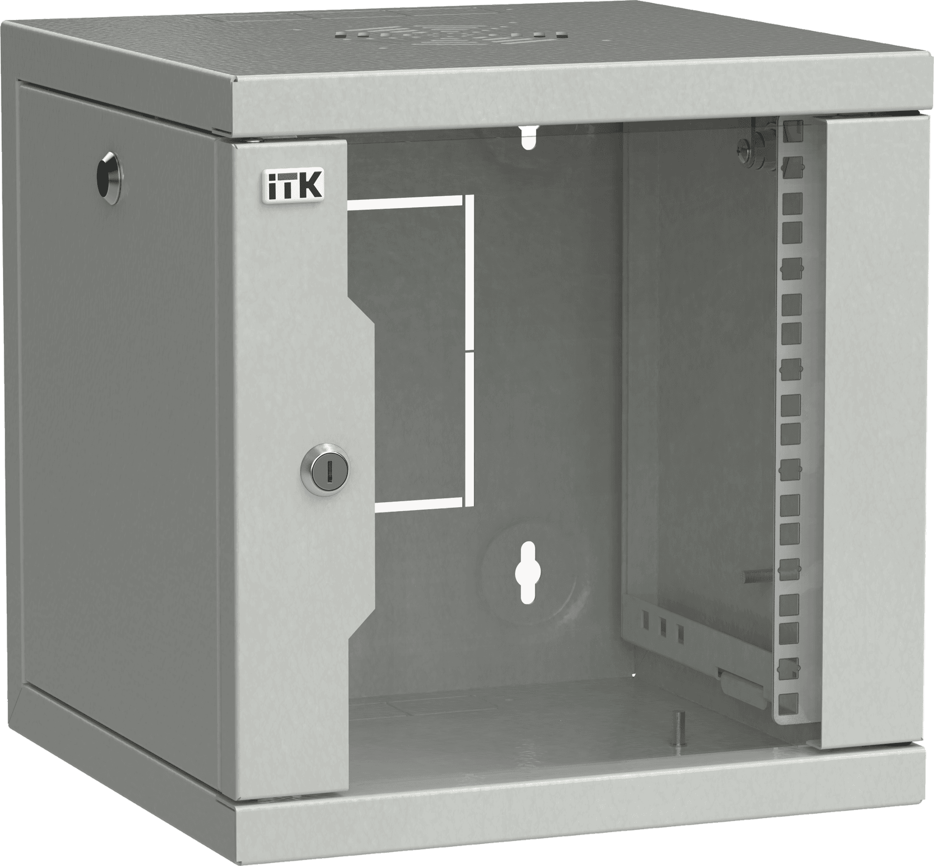ITK LINEA WS Шкаф 10" 6U 320х310мм дверь стекл. сер.