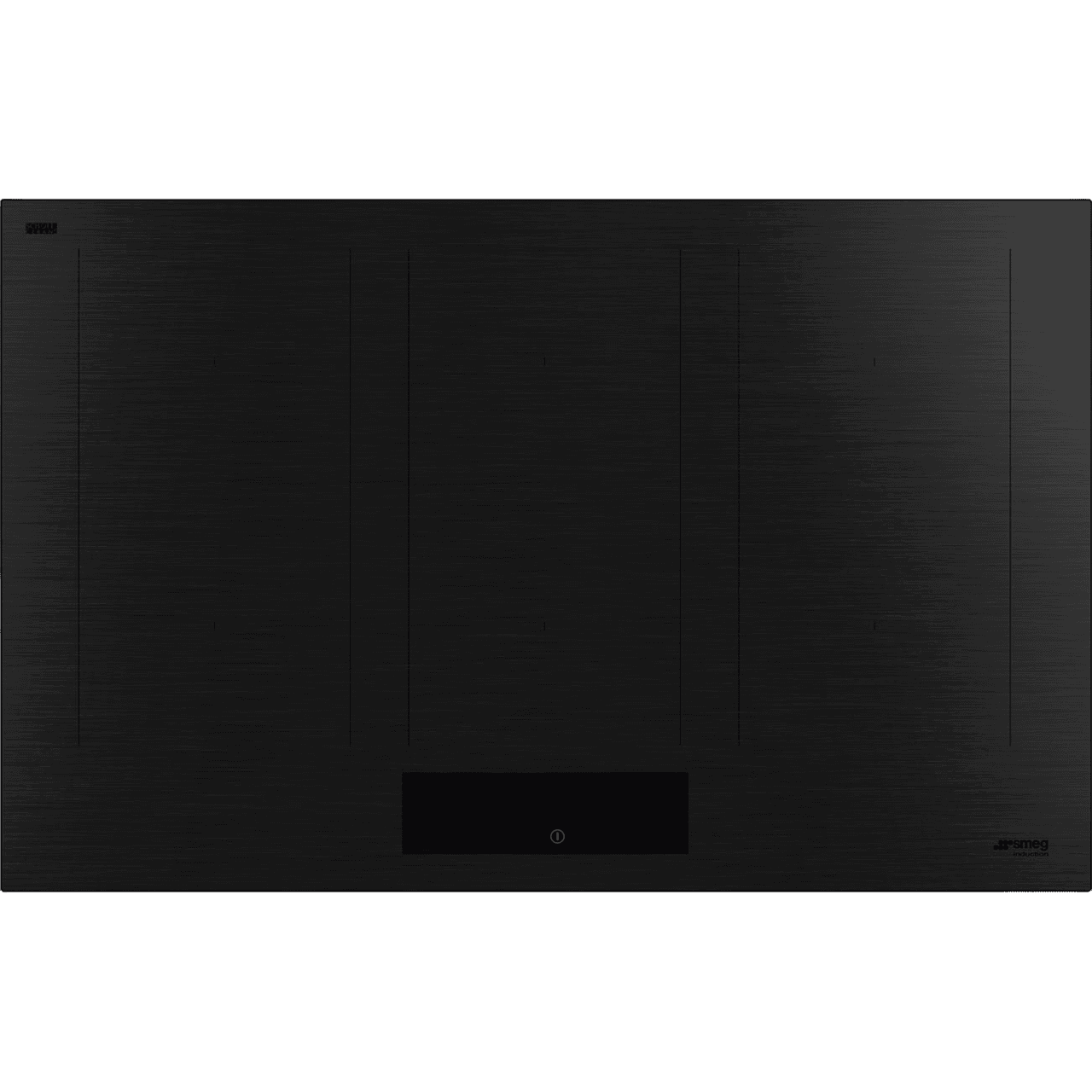 Варочная поверхность Smeg/ Индукционная варочная поверхность, 80 см, прямой край, ультранизкий профиль или вровень со столешницей, слайдерное управление, 6 зон приготовления, автоматическое отключение, 9 уровенй мощности, автовентиляция 2.0, пауза, таймер, индикация времени, определение посуды, защита от случайного включения, MultiZone, цвет черный