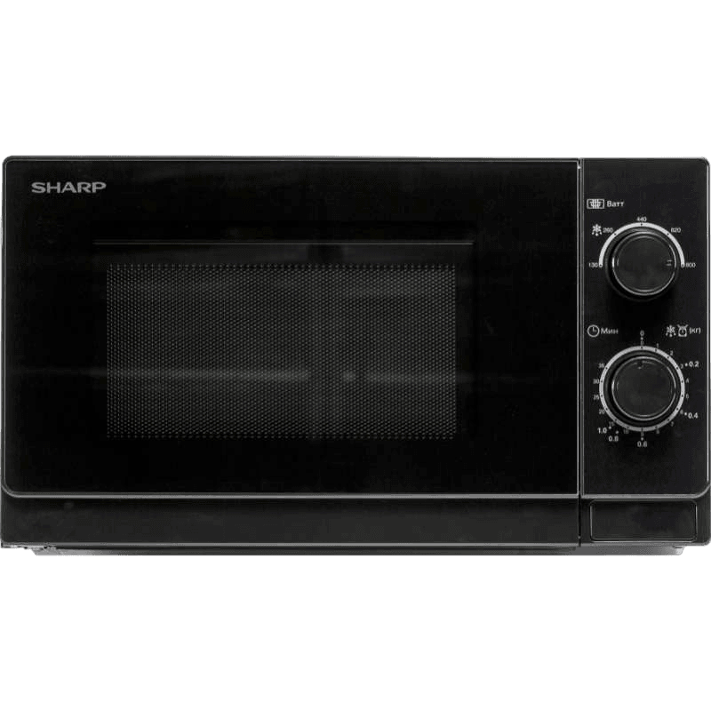 Микроволновая печь Sharp/ 20 л, 800 Вт, эмаль, черный